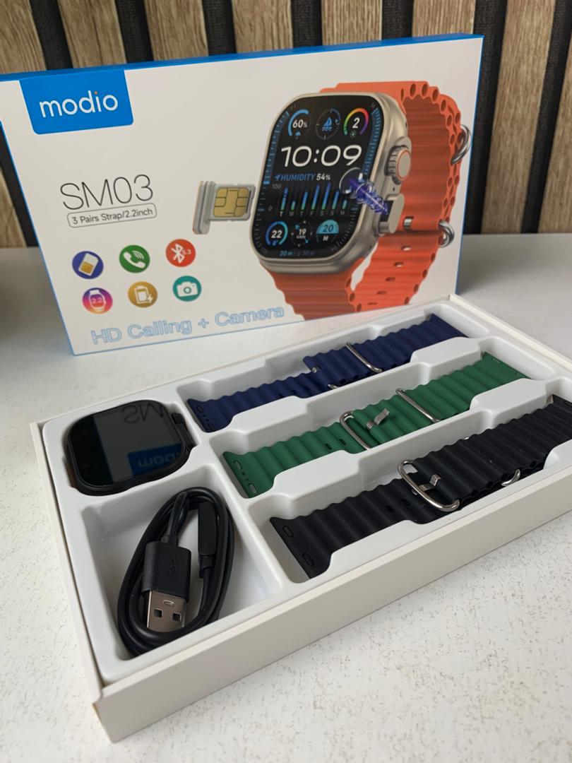 Smartwatch Modio SM03 avec prise en charge de la carte SIM et appareil photo intégré – ساعة ذكية تدعم شريحة الإتصال