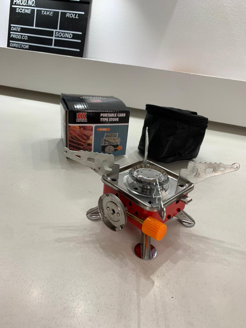 Mini réchaud à gaz pliable en métal pour camping – موقد غاز محمول