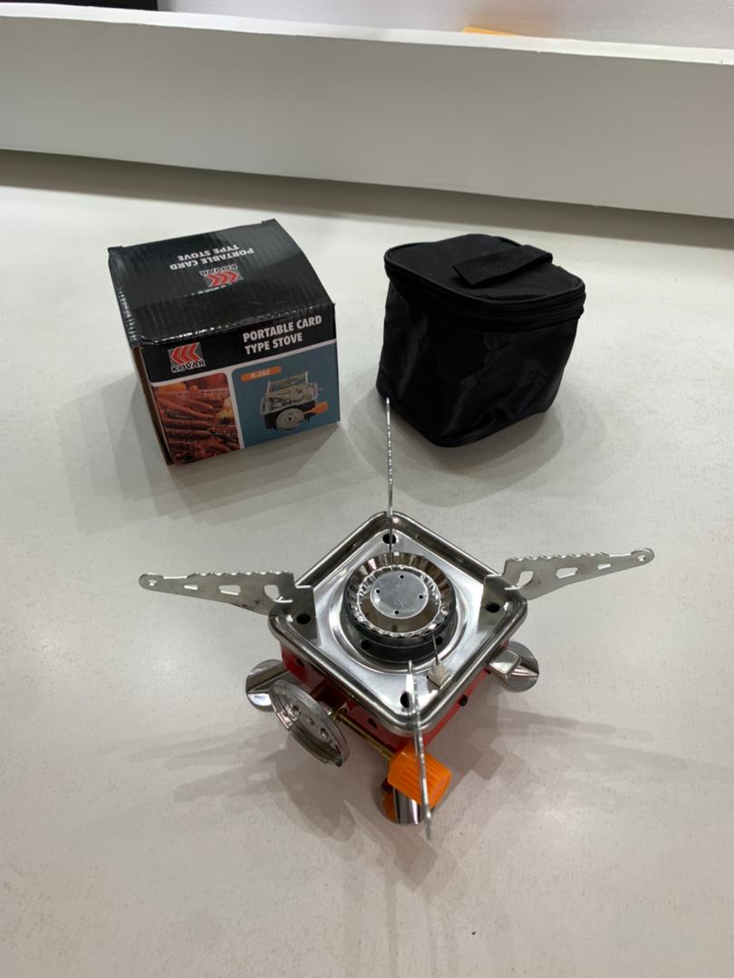 Mini réchaud à gaz pliable en métal pour camping – موقد غاز محمول